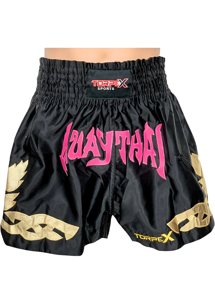 Muay Thai Black/Pink Shorts