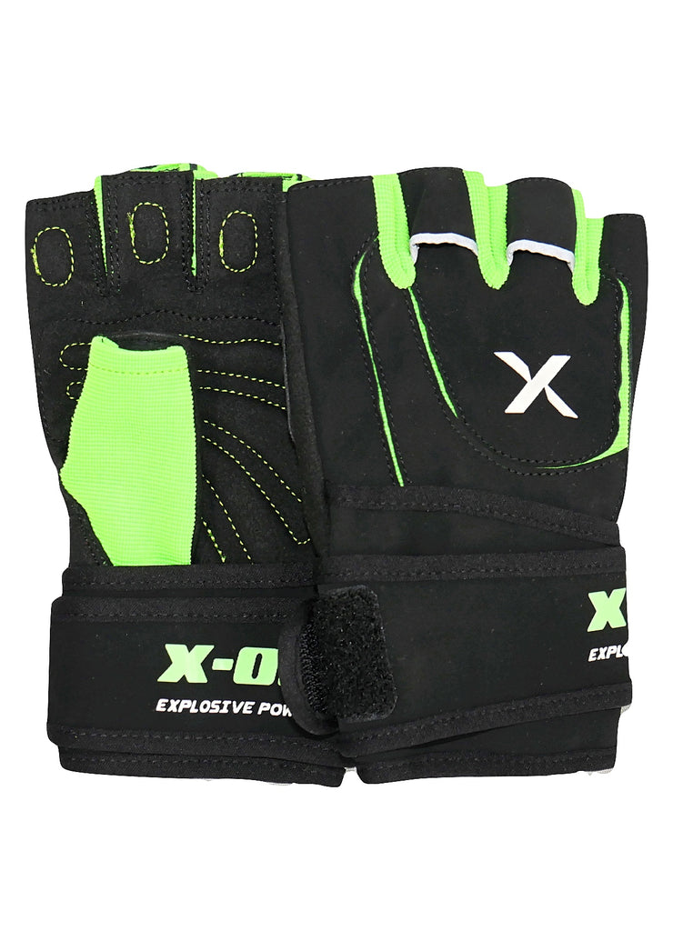 Green Weight Lifting Gloves