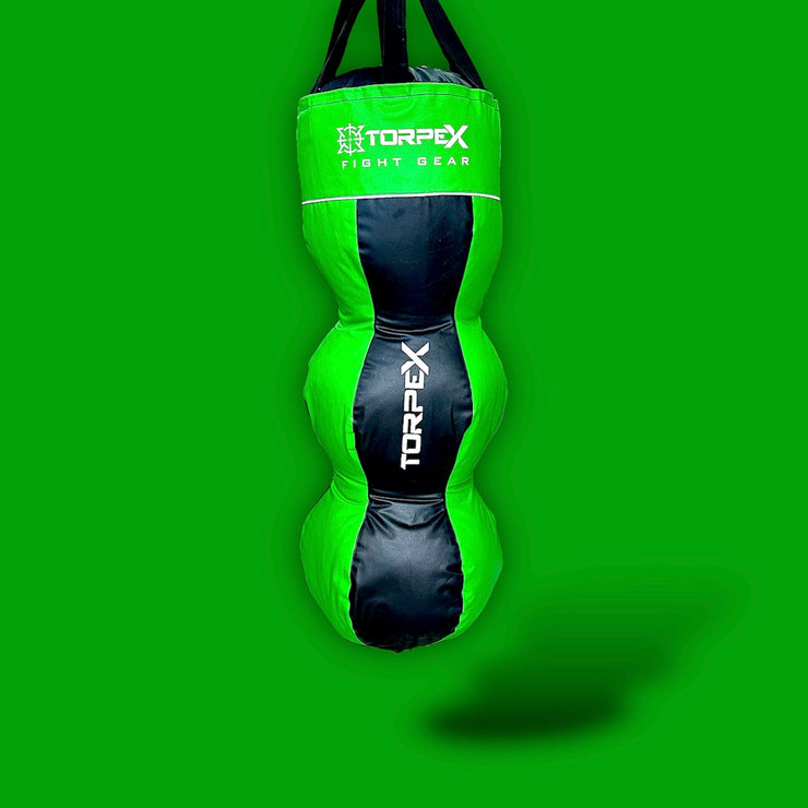 Triple Curved Hanging Punch Bag - Green