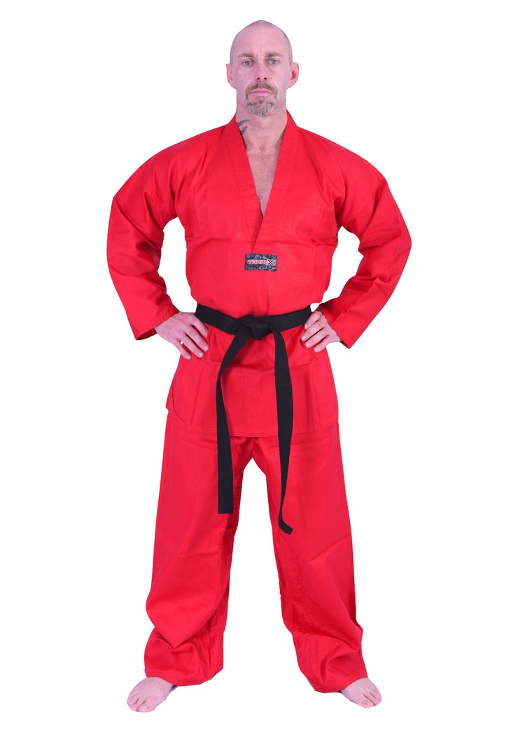 Red V-Neck Uniform 6oz