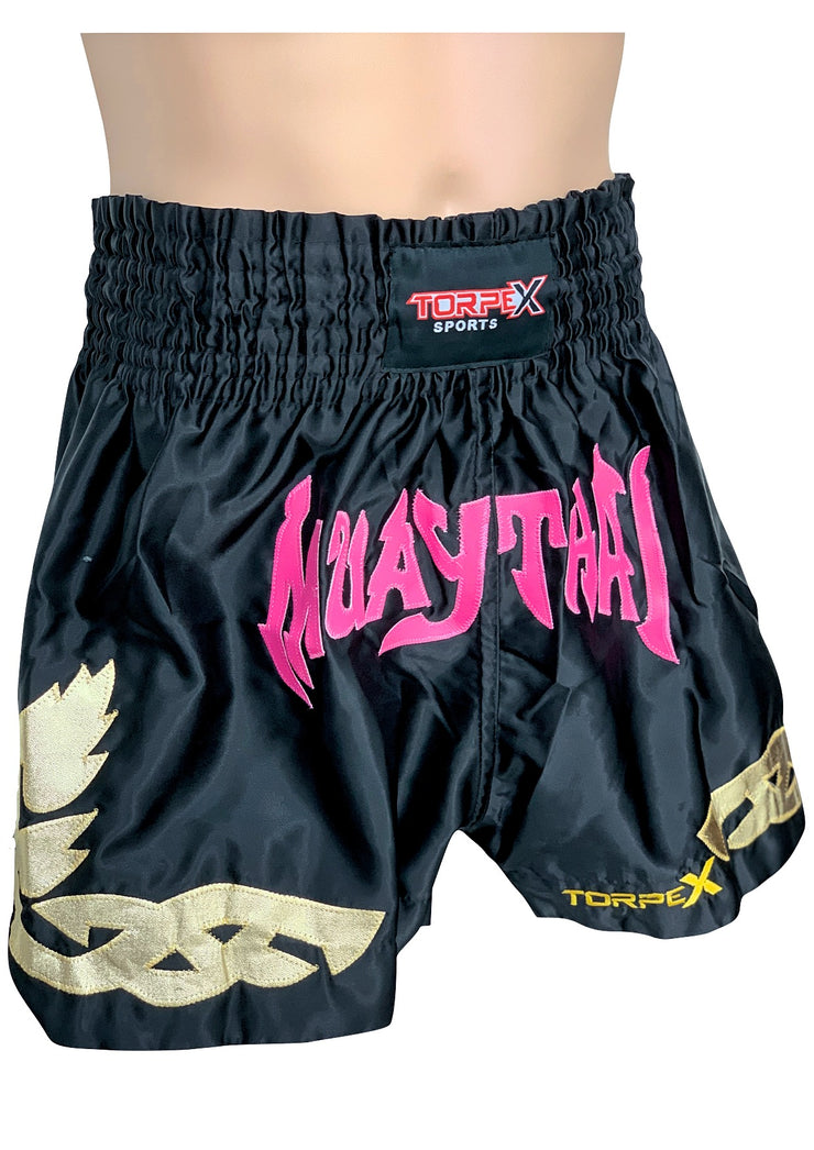 Muay Thai Black/Pink Shorts