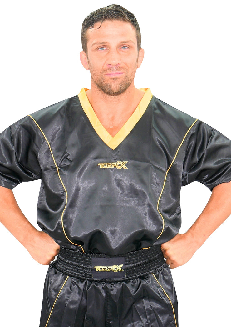 Black/Gold Kickboxing Uniform