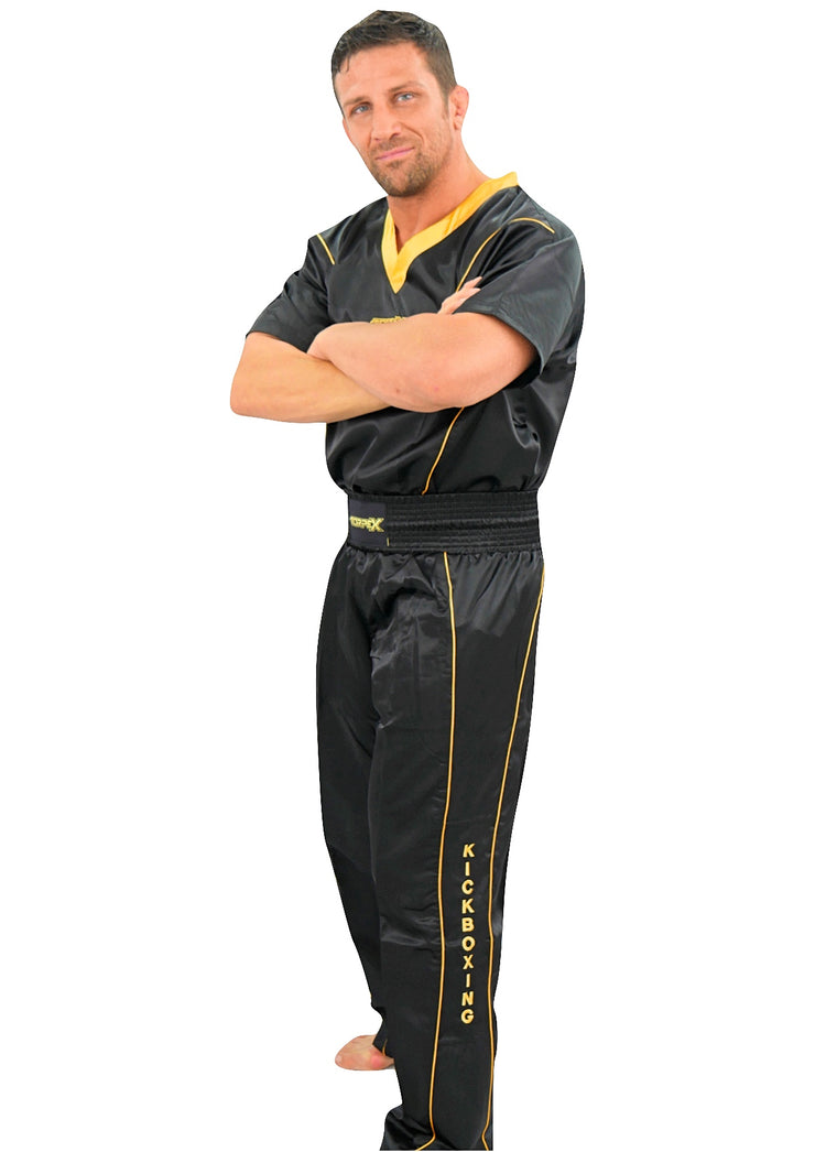 Black/Gold Kickboxing Uniform