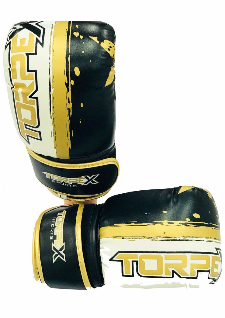 Black, White & Gold Bag Gloves