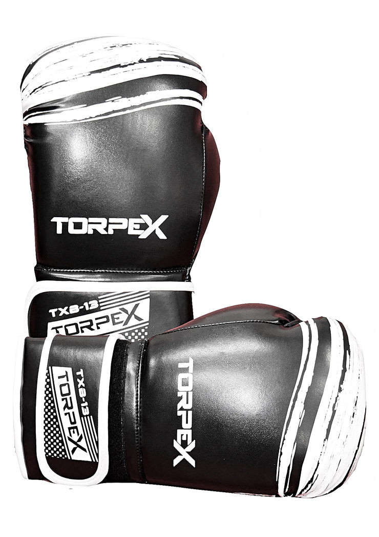 Essential Boxing Gloves - Black/White