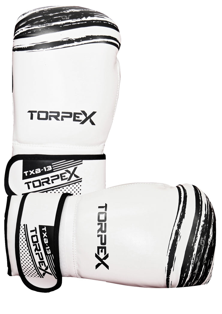 Essential Boxing Gloves - White/Black