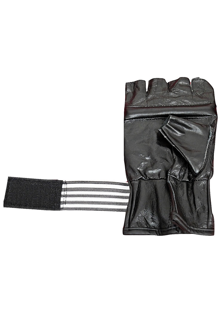 Black Cowhide Leather Bag Gloves