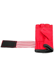 Red Cowhide Leather Bag Gloves