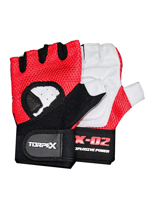 Red Weight Lifting Gloves