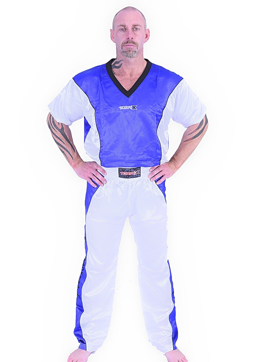 Blue/White Kickboxing Uniform