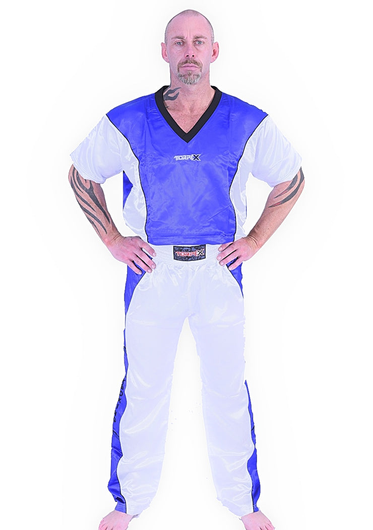 Blue/White Kickboxing Uniform